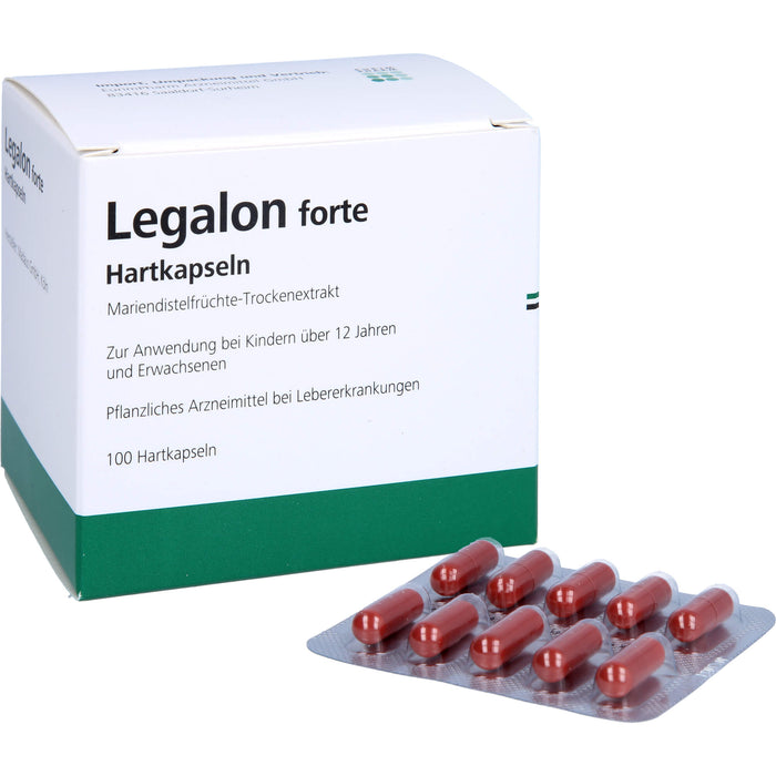 Legalon forte Eurim Hartkapseln zur unterstützenden Behandlung von Lebererkrankungen, 100 St. Kapseln