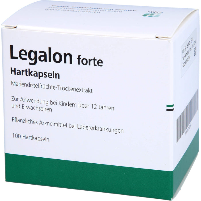Legalon forte Eurim Hartkapseln zur unterstützenden Behandlung von Lebererkrankungen, 100 St. Kapseln