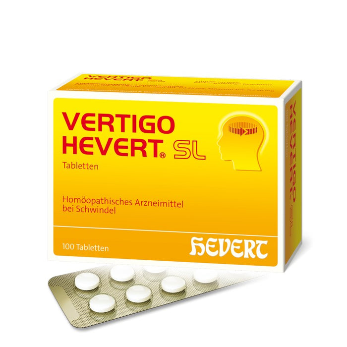Vertigo Hevert SL Tabletten, 100 St. Tabletten
