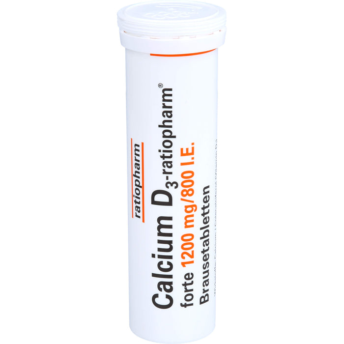 Calcium D3-ratiopharm® forte, 1200mg/800 I.E. Brausetabletten, 100 St BTA