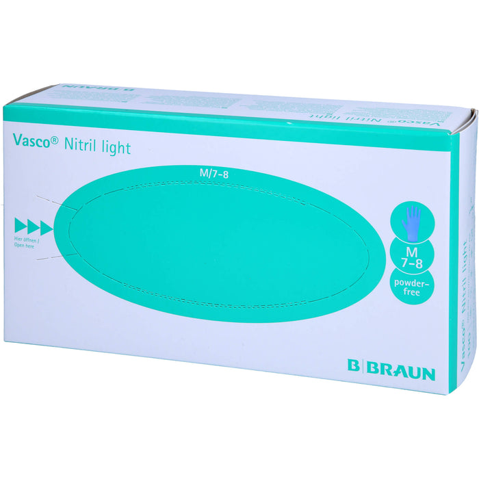 B. Braun Vasco Nitril light Untersuchungshandschuhe Gr. M, 100 St. Handschuhe