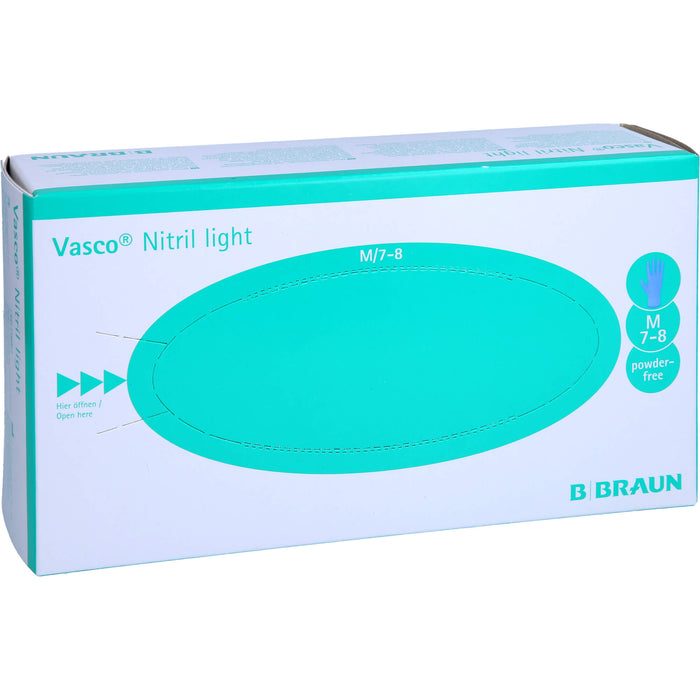B. Braun Vasco Nitril light Untersuchungshandschuhe Gr. M, 100 St. Handschuhe