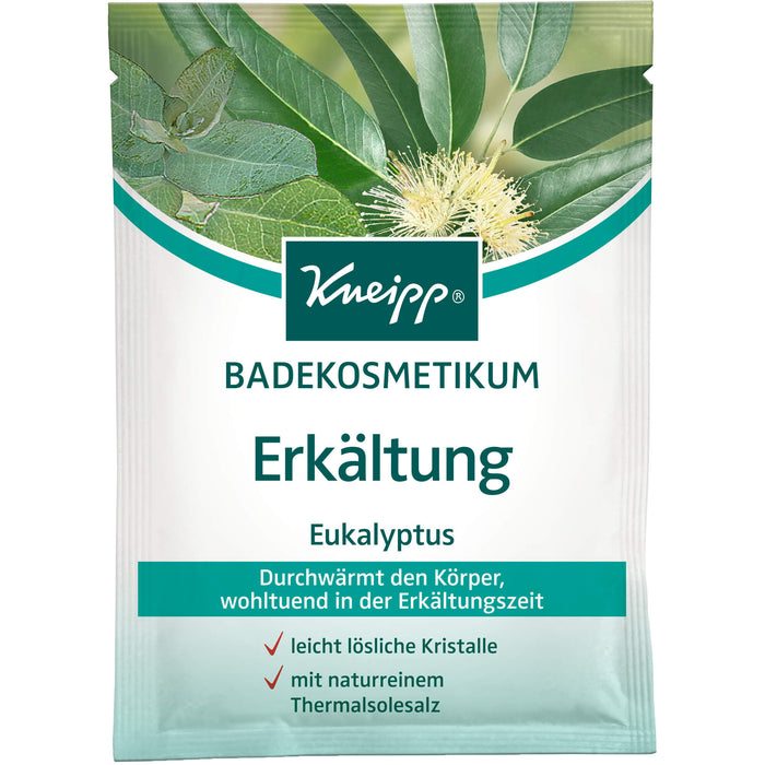 Kneipp Badekosmetikum Erkältung Eukalyptus durchwärmt den Körper, 60 g Salz