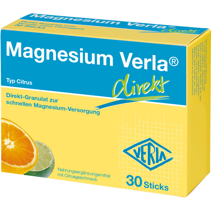 Magnesium Verla direkt Typ Citrus Sticks, 30 St. Beutel
