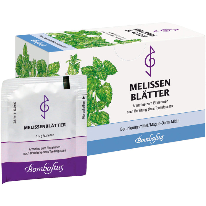 Bombastus Melissenblätter bei Magen-Darm-Beschwerden und zur Beruhigung, 20 St. Filterbeutel