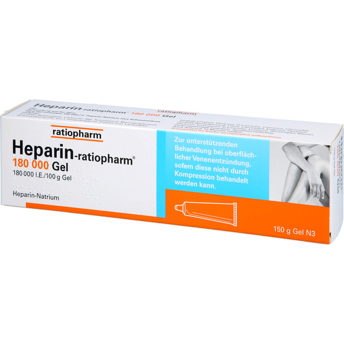 Heparin-ratiopharm  180 000 Gel, 150 g Gel