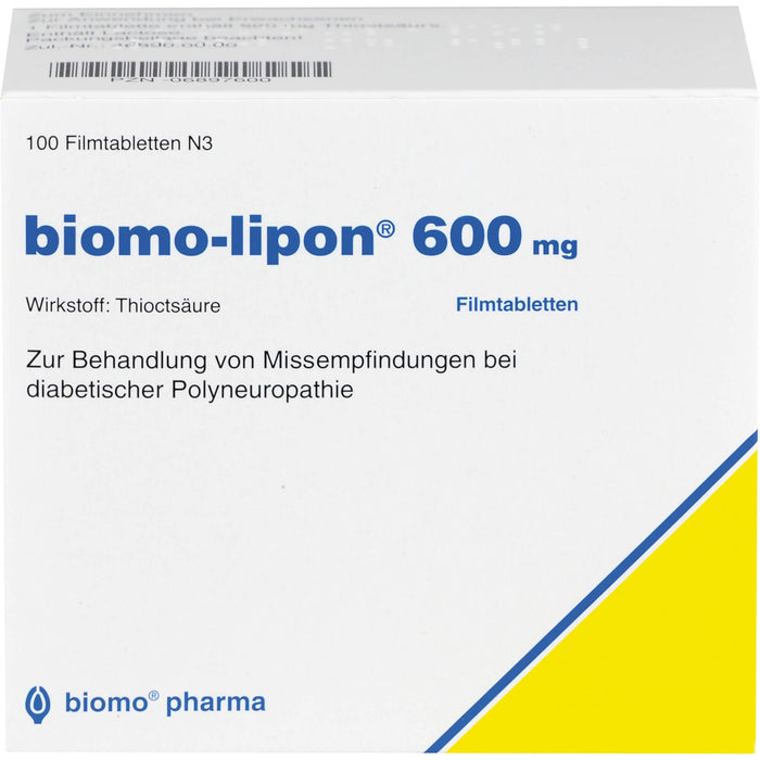biomo-lipon 600 mg Filmtabletten, 100 St. Tabletten