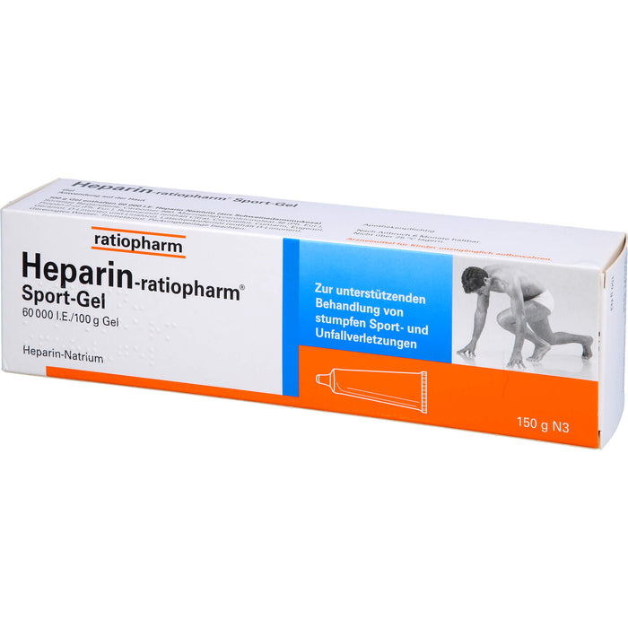 Heparin-ratiopharm® Sport-Gel, 60000 I.E./100 g Gel, 150 g Gel