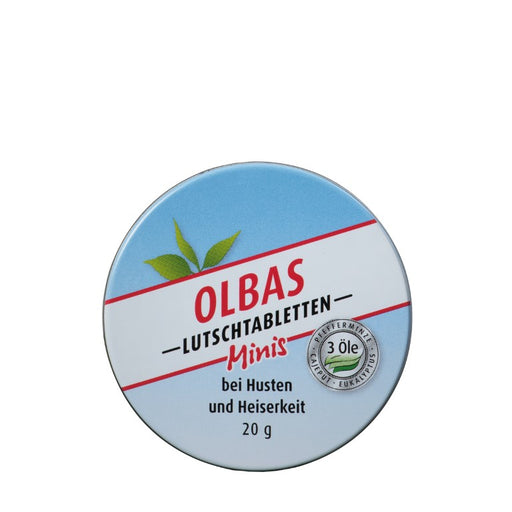 OLBAS Minis Lutschtabletten zuckerfrei bei Husten und Heiserkeit, 20 g Tabletten