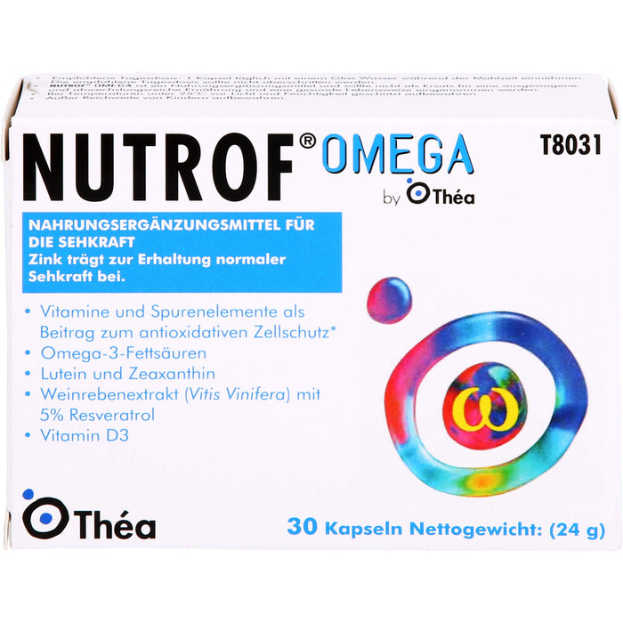 Nutrof Omega Kapseln zur Erhaltung der normalen Sehfunktion, 30 St. Kapseln