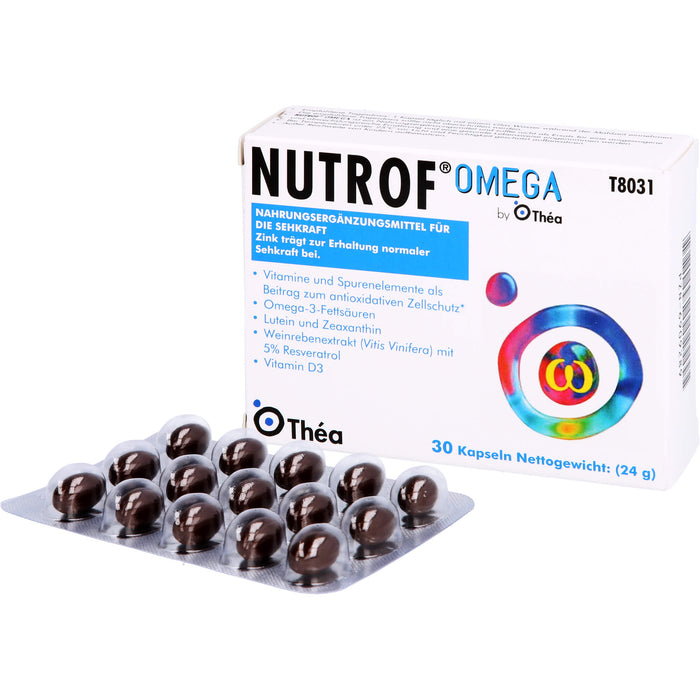 Nutrof Omega Kapseln zur Erhaltung der normalen Sehfunktion, 30 St. Kapseln