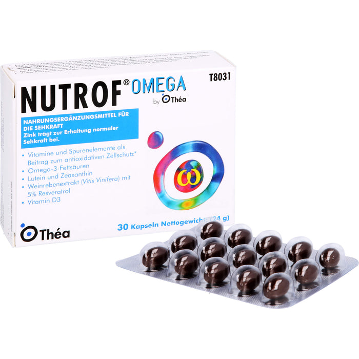 Nutrof Omega Kapseln zur Erhaltung der normalen Sehfunktion, 30 St. Kapseln