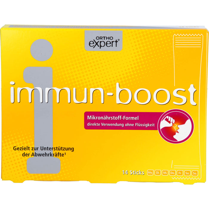ORTHOEXPERT immun-boost Direktgranulat zur Unterstützung der Abwehrkräfte, 14 St. Granulat