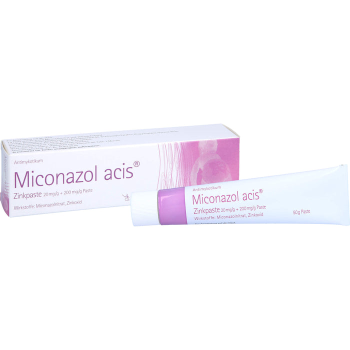 Miconazol acis  Zinkpaste, 20 mg/g + 200 mg/g Paste, 50 g Creme