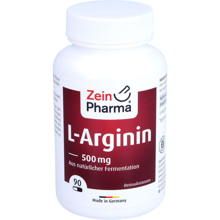 ZeinPharma L-Arginin 500 mg Kapseln, 90 St. Kapseln