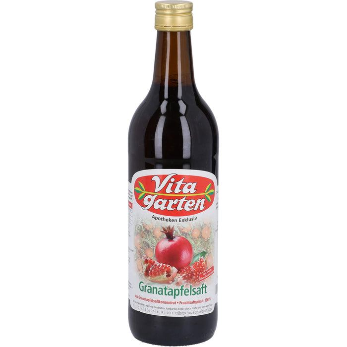 Vitagarten Granatapfelsaft, 750 ml Lösung