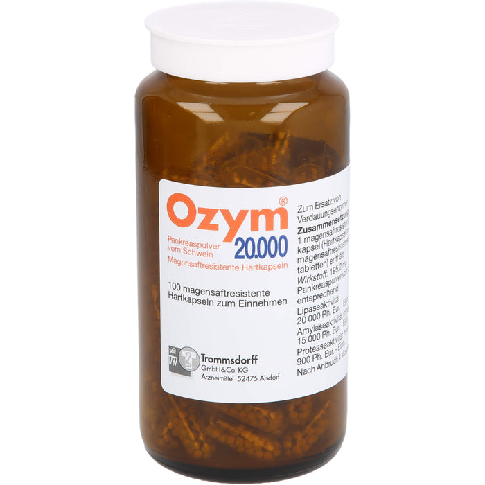 Ozym 20.000, magensaftresistente Hartkaps., 100 St. Kapseln