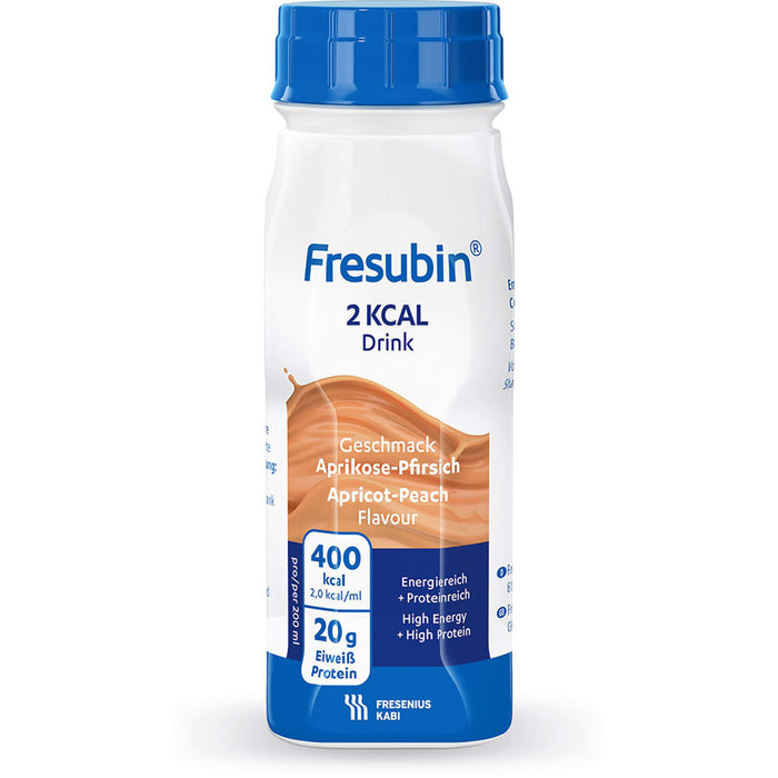 Fresubin 2 kcal Drink Aprikose-Pfirsich Trinkflaschen, 800 ml Lösung