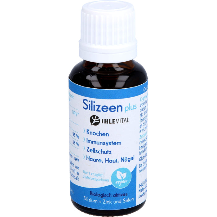 Ihle Vital Silizeen Plus Tropfen für Knochen, Immunystem, Zellschutz und Schilddrüse, 25 ml Lösung
