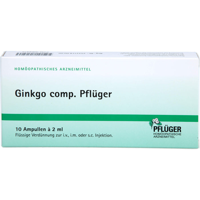 Pflüger Ginkgo comp. flüssige Verdünnung, 10 St. Ampullen
