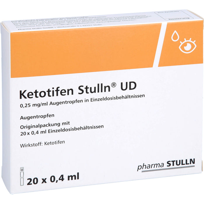 Ketotifen Stulln UD Augentropfen bei allergischer Konjunktivitis, 20 St. Einzeldosisbehältnisse