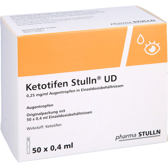 Ketotifen Stulln UD Augentropfen bei allergischer Konjunktivitis, 50 St. Einzeldosisbehältnisse