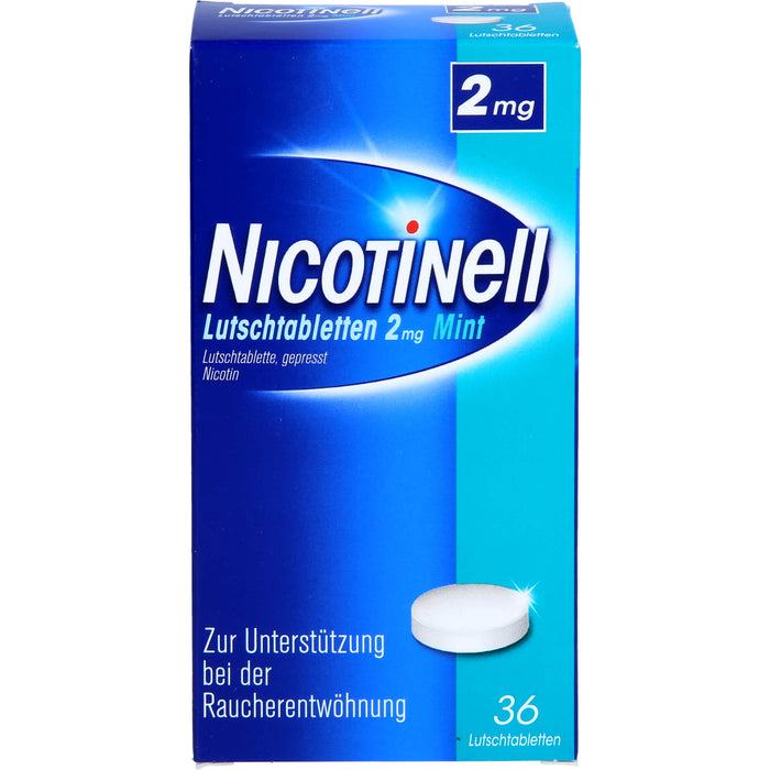 Nicotinell Lutschtabletten 2 mg Mint zur Raucherentwöhnung, 36 St. Tabletten