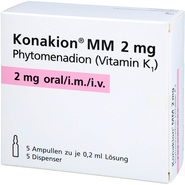 Konakion  MM 2 mg, Lösung, 5 St. Ampullen