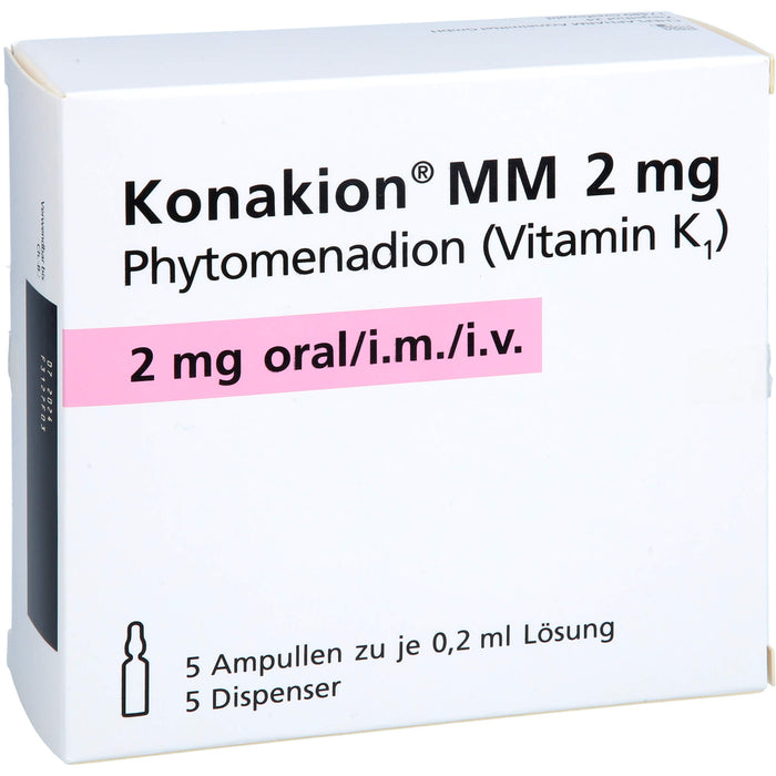 Konakion  MM 2 mg, Lösung, 5 St. Ampullen