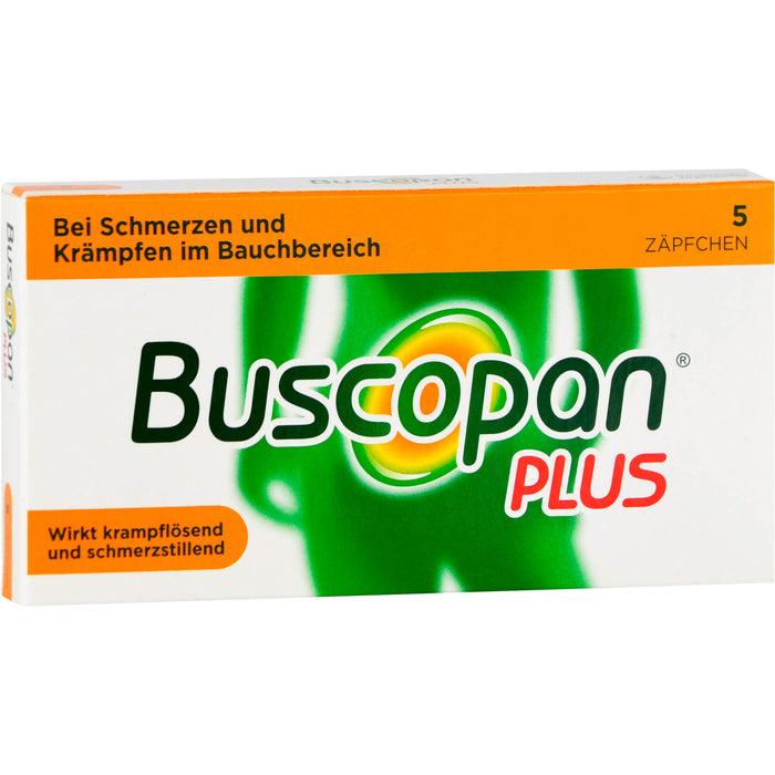 Buscopan plus 10 mg/800 mg, Gerke Zäpfchen, 5 St. Zäpfchen