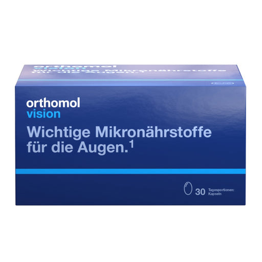 Orthomol Vision - wichtige Mikronährstoffe für die Augen - Nahrungsergänzung mit Lutein, Zeaxanthin, Omega-3-Fettsäuren, 30 St. Tagesportionen