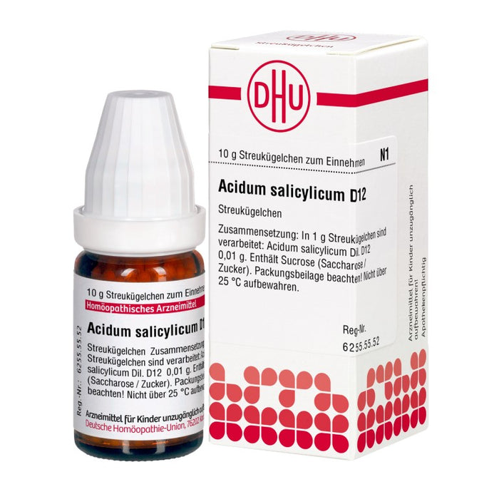DHU Acidum salicylicum D12 Streukügelchen, 10 g Globuli