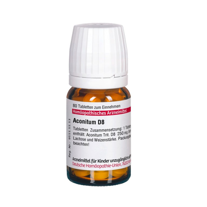 Aconitum D8 DHU Tabletten, 80 St. Tabletten