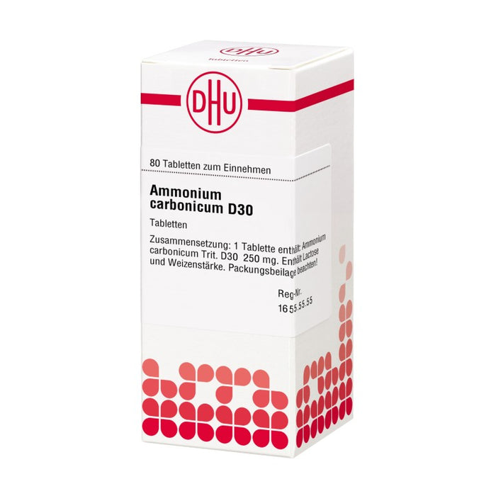 Ammonium carbonicum D30 DHU Tabletten, 80 St. Tabletten