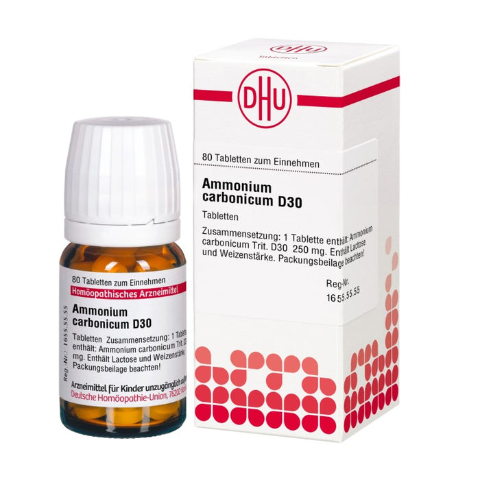 Ammonium carbonicum D30 DHU Tabletten, 80 St. Tabletten