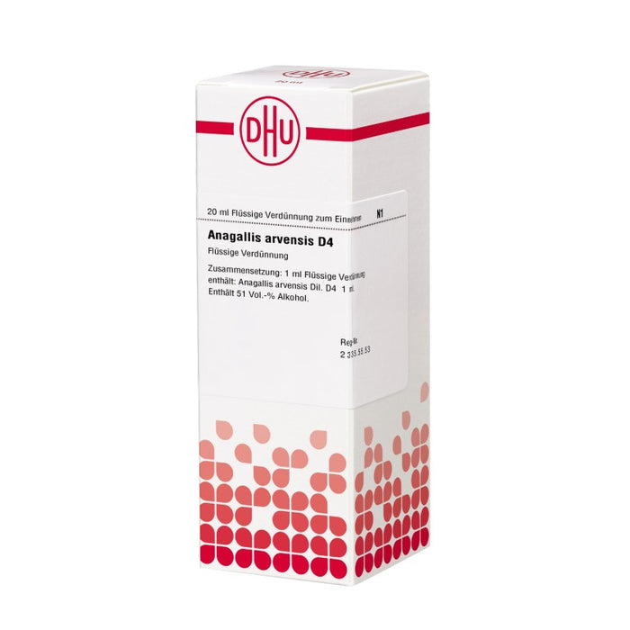 Anagallis arvensis D4 DHU Dilution, 20 ml Lösung