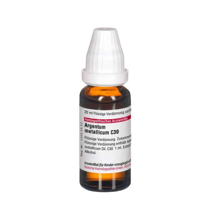 Argentum metallicum C30 DHU Dilution, 20 ml Lösung