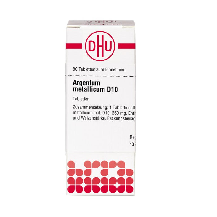 Argentum metallicum D10 DHU Tabletten, 80 St. Tabletten