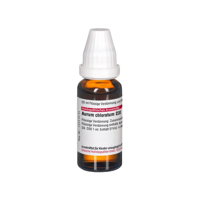 DHU Aurum chloratum D30 Dilution, 20 ml Lösung