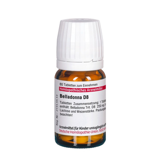 Belladonna D8 DHU Tabletten, 80 St. Tabletten