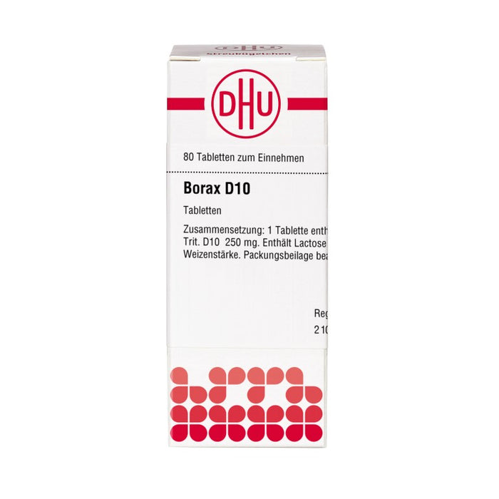 Borax D10 DHU Tabletten, 80 St. Tabletten