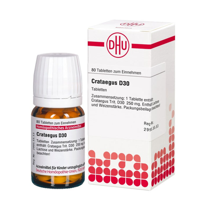 DHU Crataegus D30 Tabletten, 80 St. Tabletten