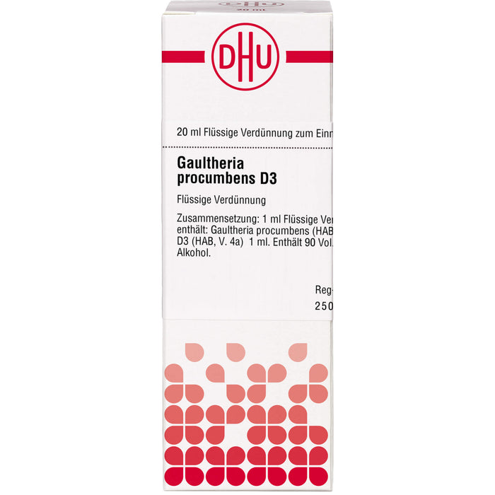 Gaultheria procumbens D3 DHU Dilution, 20 ml Lösung