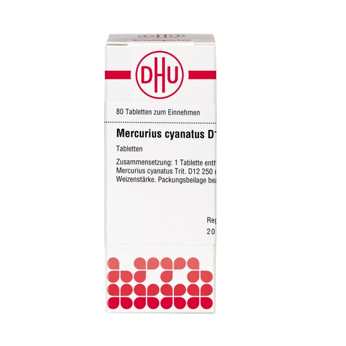 DHU Mercurius cyanatus D12 Tabletten, 80 St. Tabletten