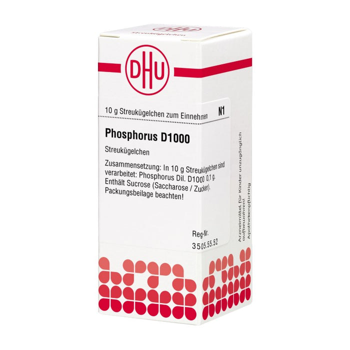 DHU Phosphorus D1000 Streukügelchen, 10 g Globuli
