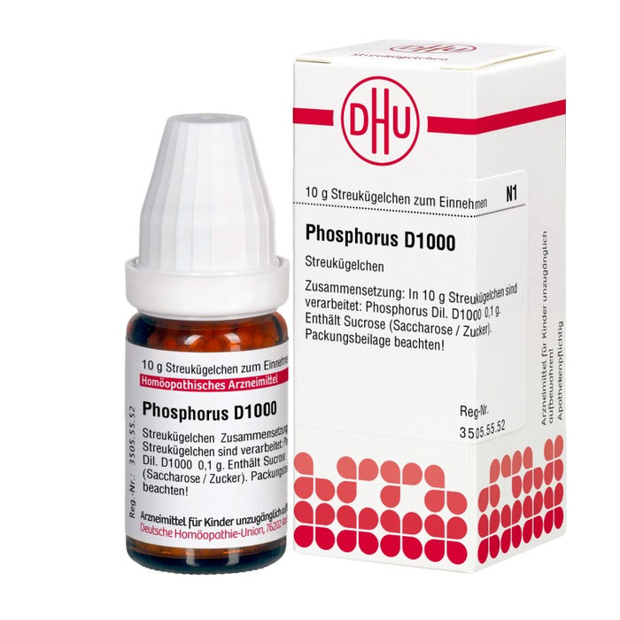DHU Phosphorus D1000 Streukügelchen, 10 g Globuli
