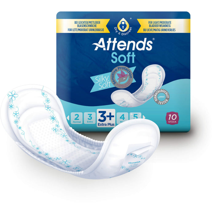 Attends Soft 3+ extra plus, 10 St. Einlagen