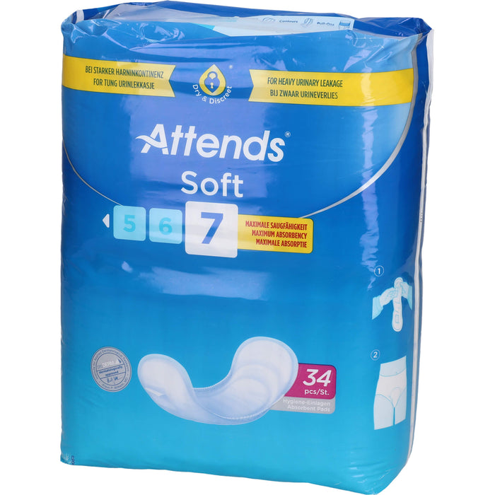 Attends Soft 7 schmale Einlagen, 136 St. Einlagen
