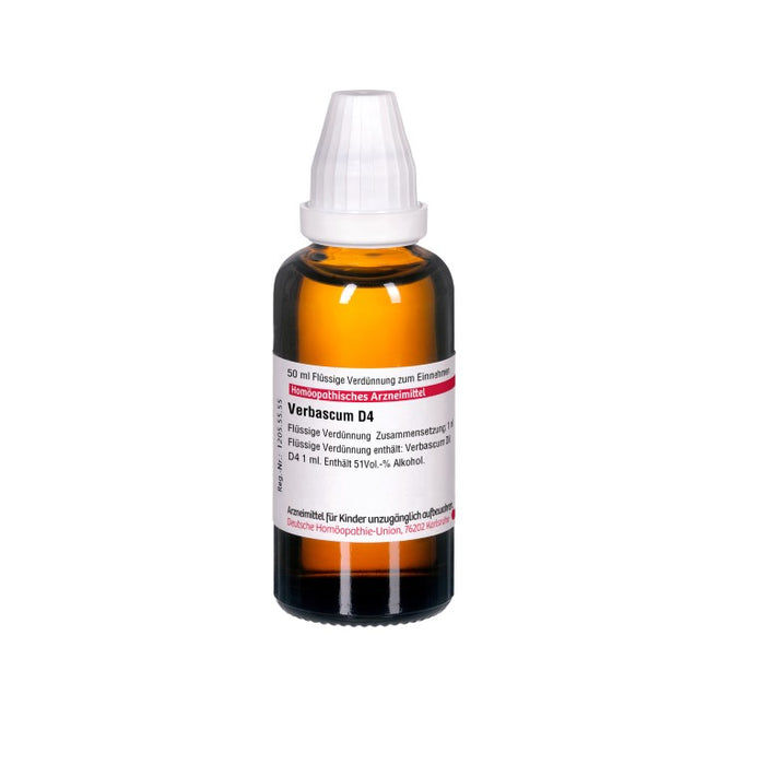 Verbascum D4 DHU Dilution, 50 ml Lösung