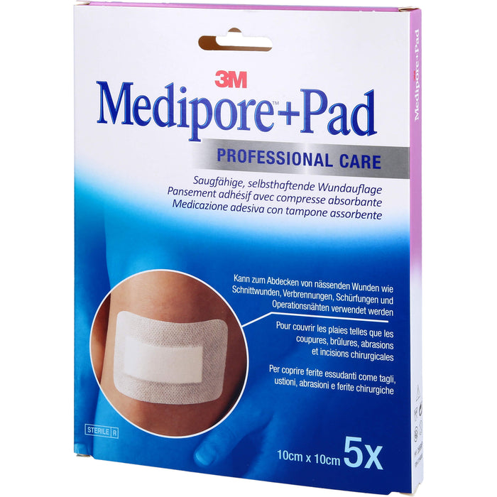 Medipore + Pad 10,0 cm x 10,0 cm, 5 St PFL